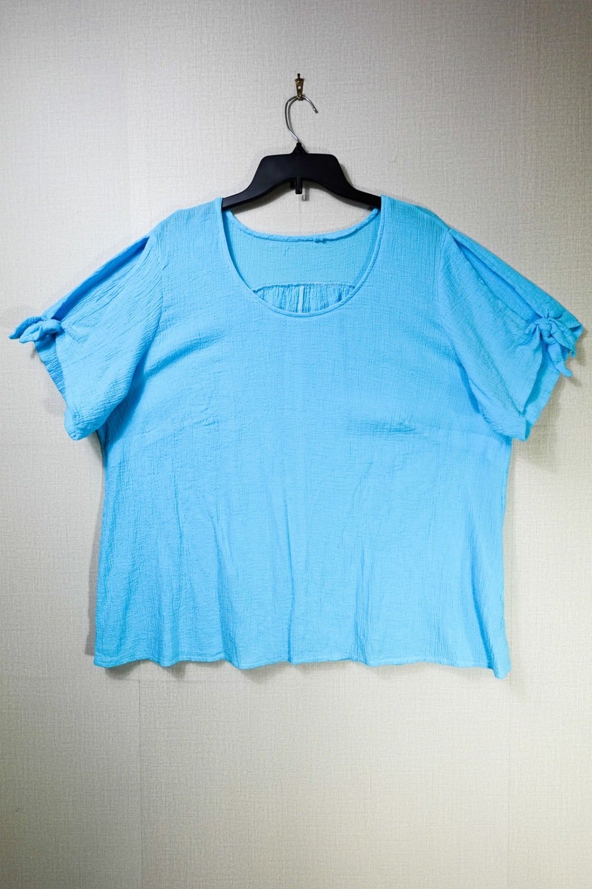 Handmade, Handmade Short Sleeve Top, XL Blue