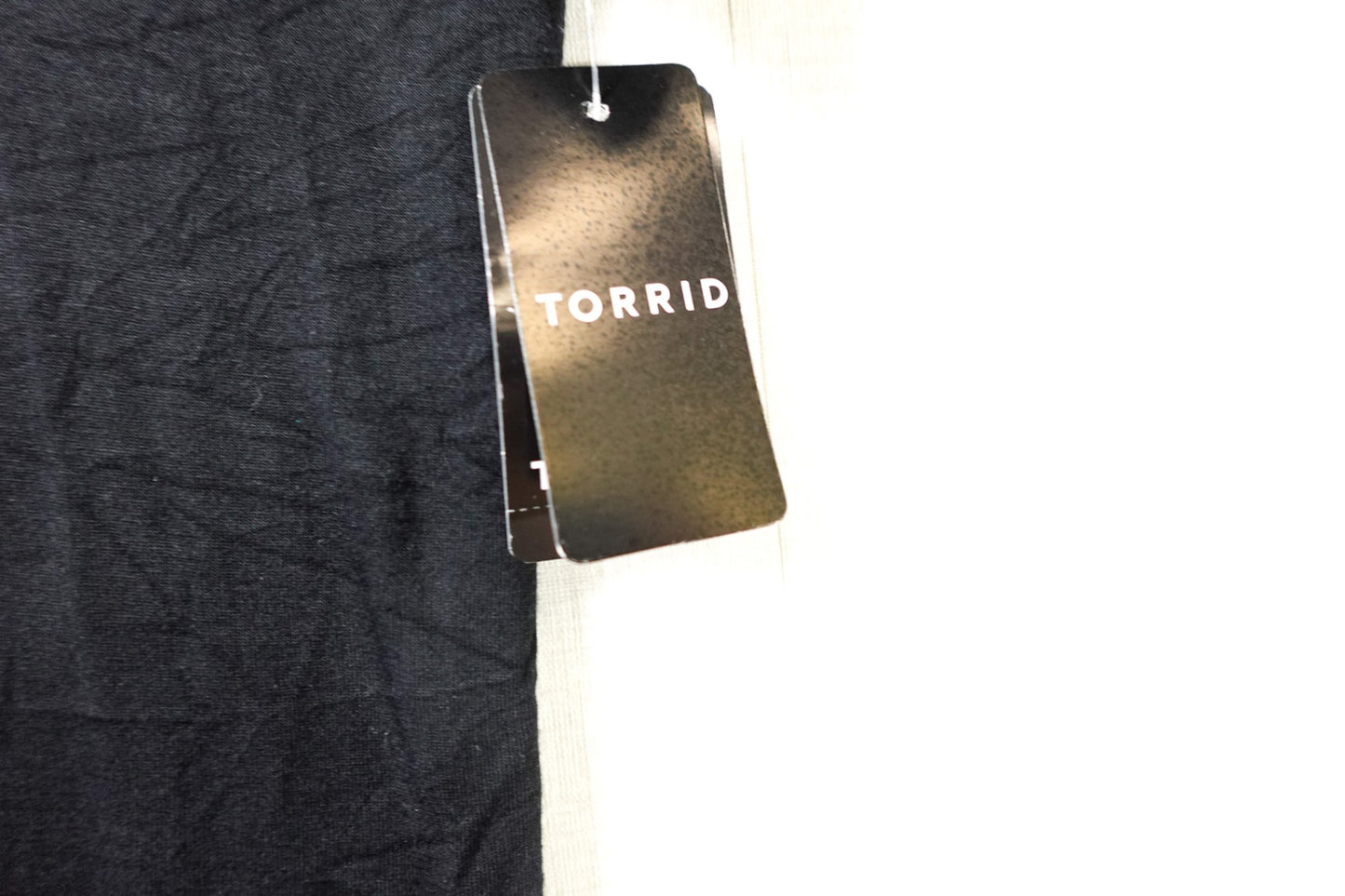 Torrid, New top short sleeve, 14/16, Black