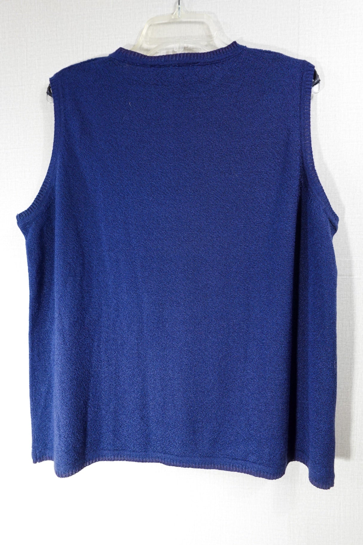 Finity Naturals, Sleeveless Knit Top, 18/20, Blue