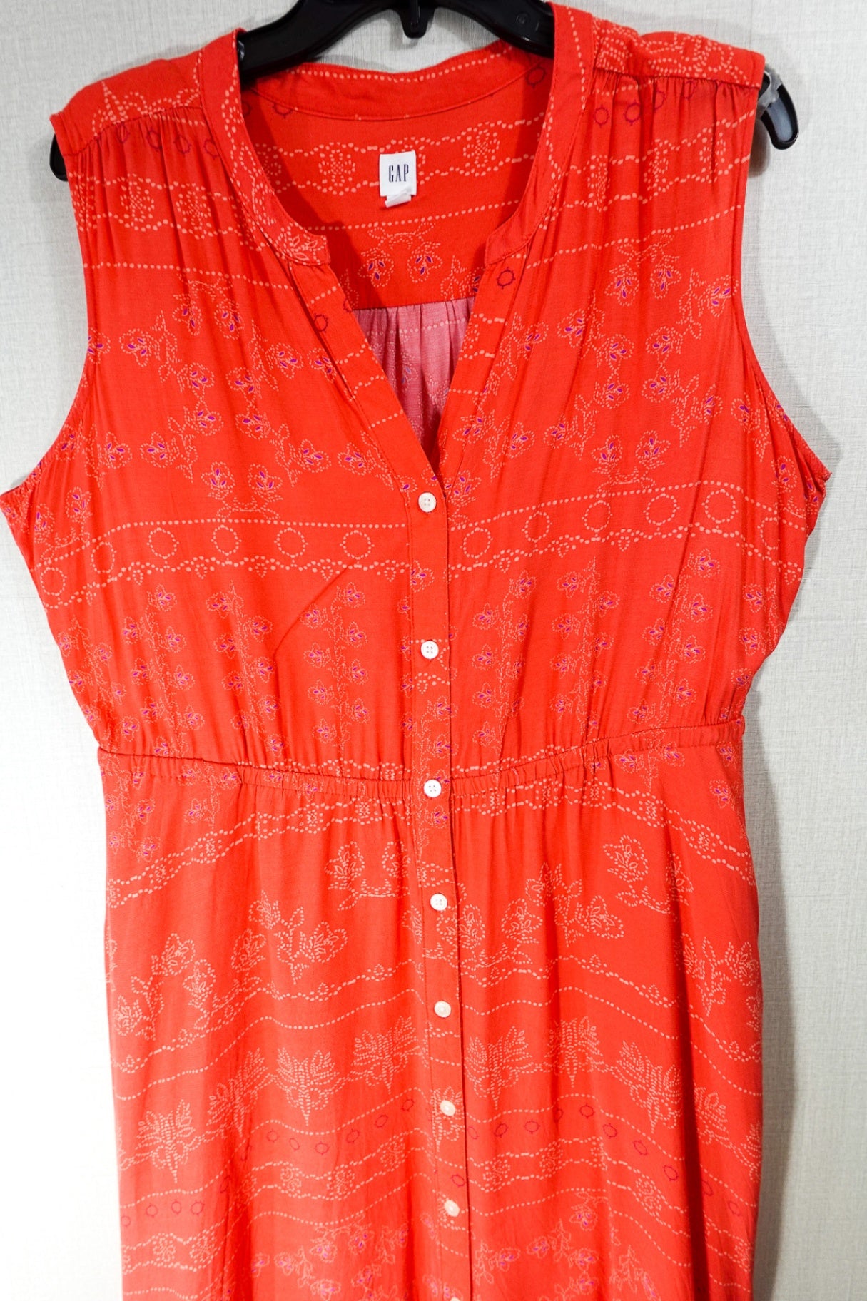 GAP, Sleeveless Dress, Large Red