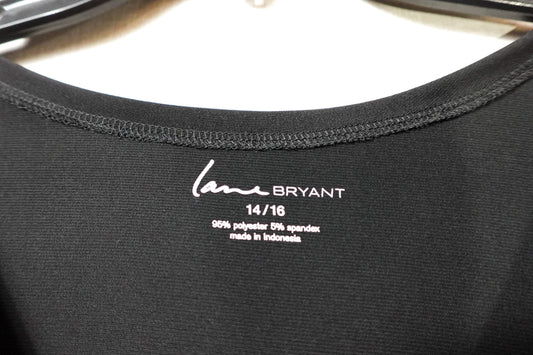 Lane Bryant, Sleeveless Top, 14/16 Black