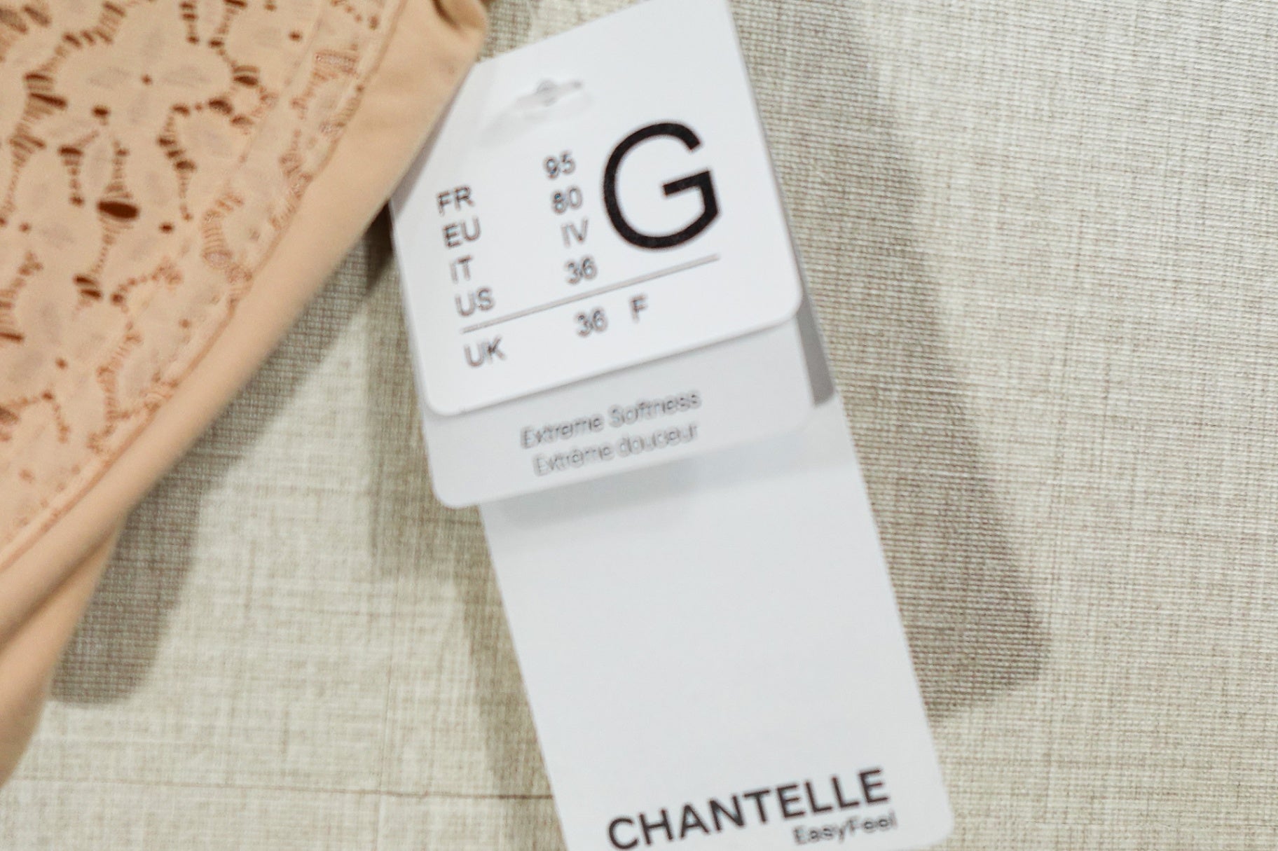 Chantelle, New Bra, 36G, Beige
