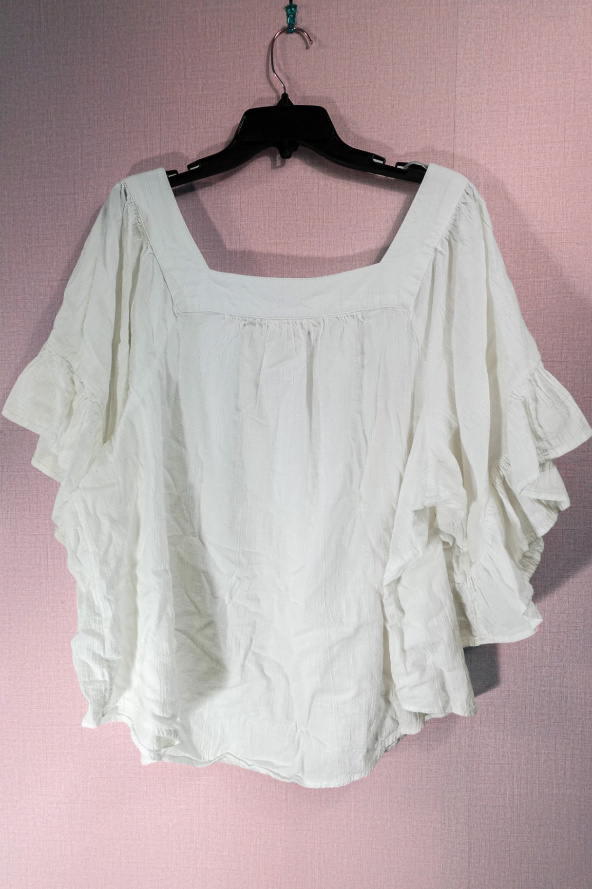 Terra & Sky, Short Sleeved Top, 20/22W, Cotton