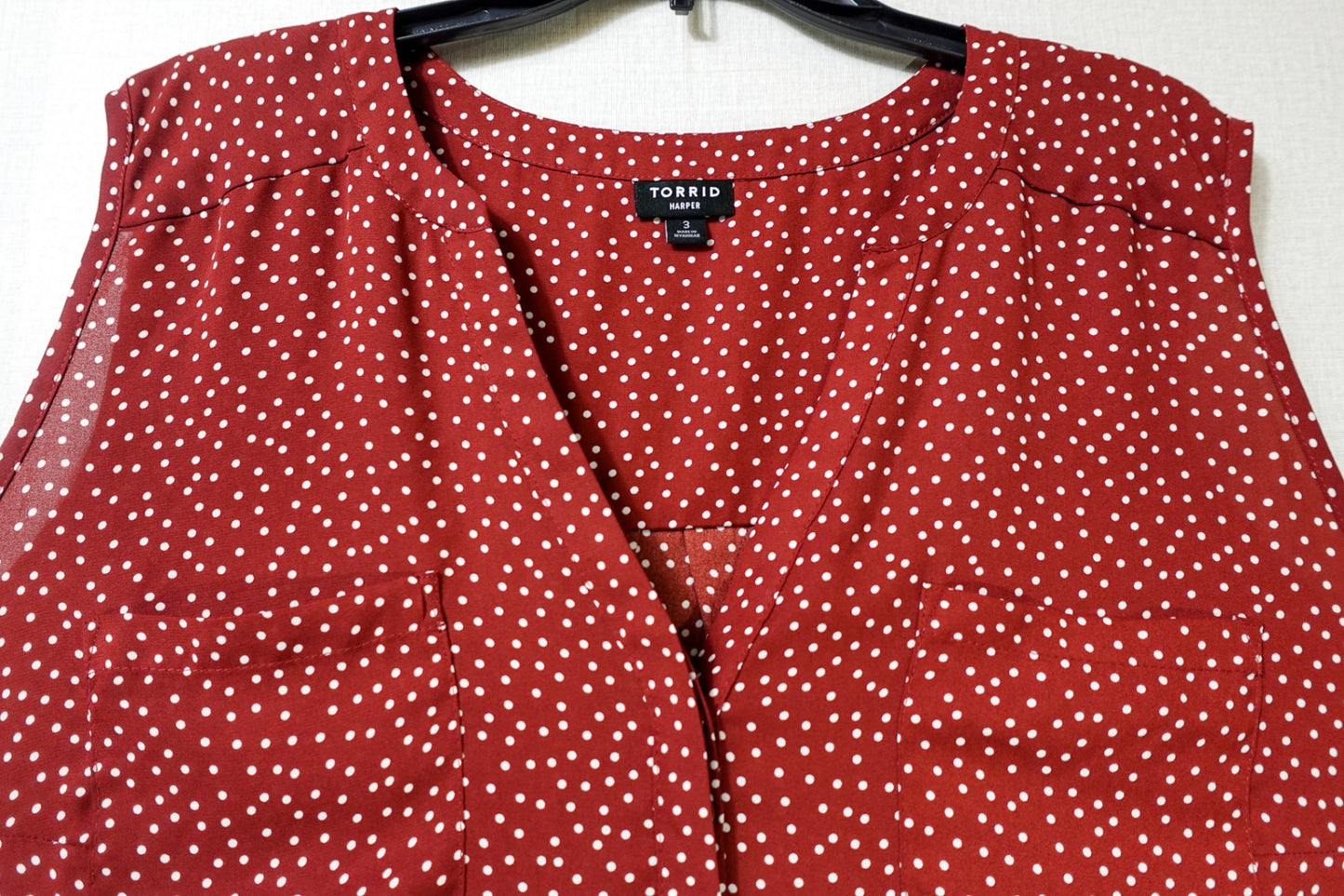 Torrid, Sleeveless Top, 3X, Polyester