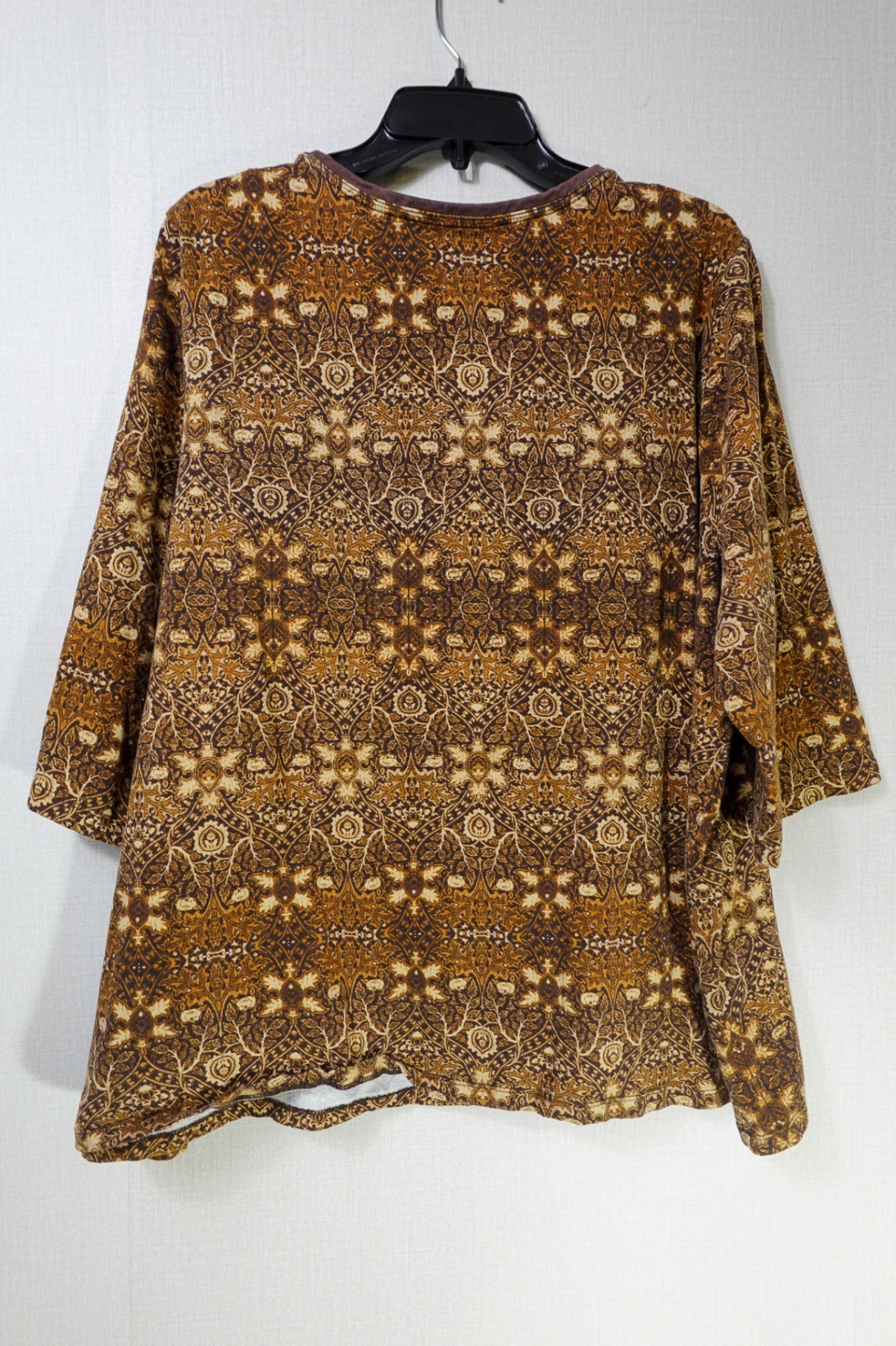 Catherines, Short Sleeved Top, 22/24 , Cotton, Spandex, Faux Suede