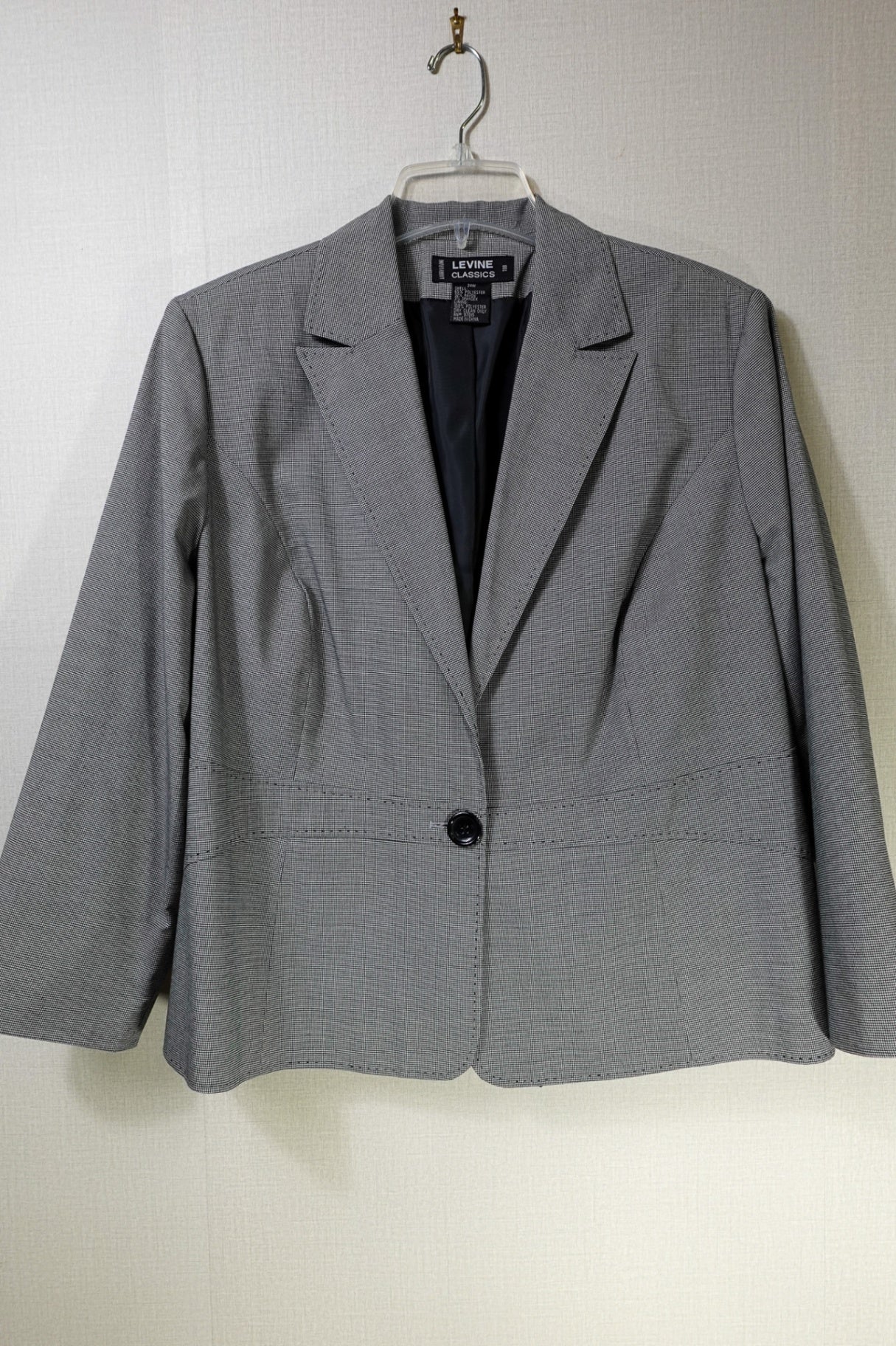 Levine Classics, Blazer, 24W, Polyester, Rayon, Spandex