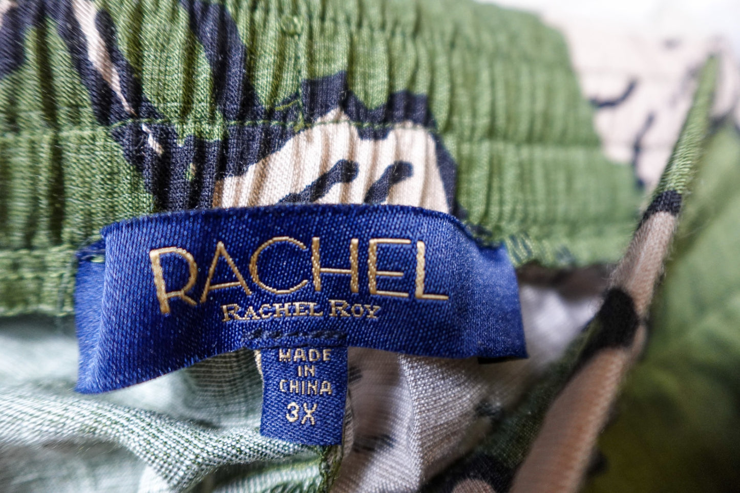 Rachel Roy, Pants Wide Leg W/ Pockets , 3X, Rayon Nylon