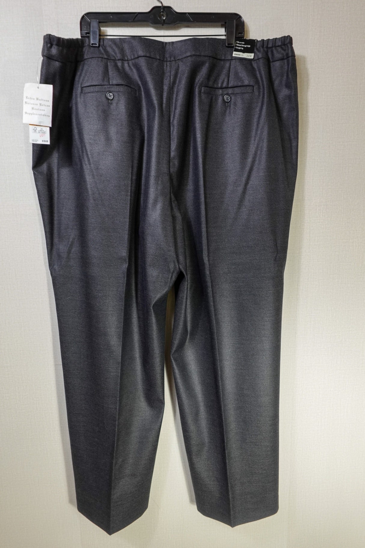 Jones New York , New Professional Pants , 24W, Polyester, Rayon, Spandex