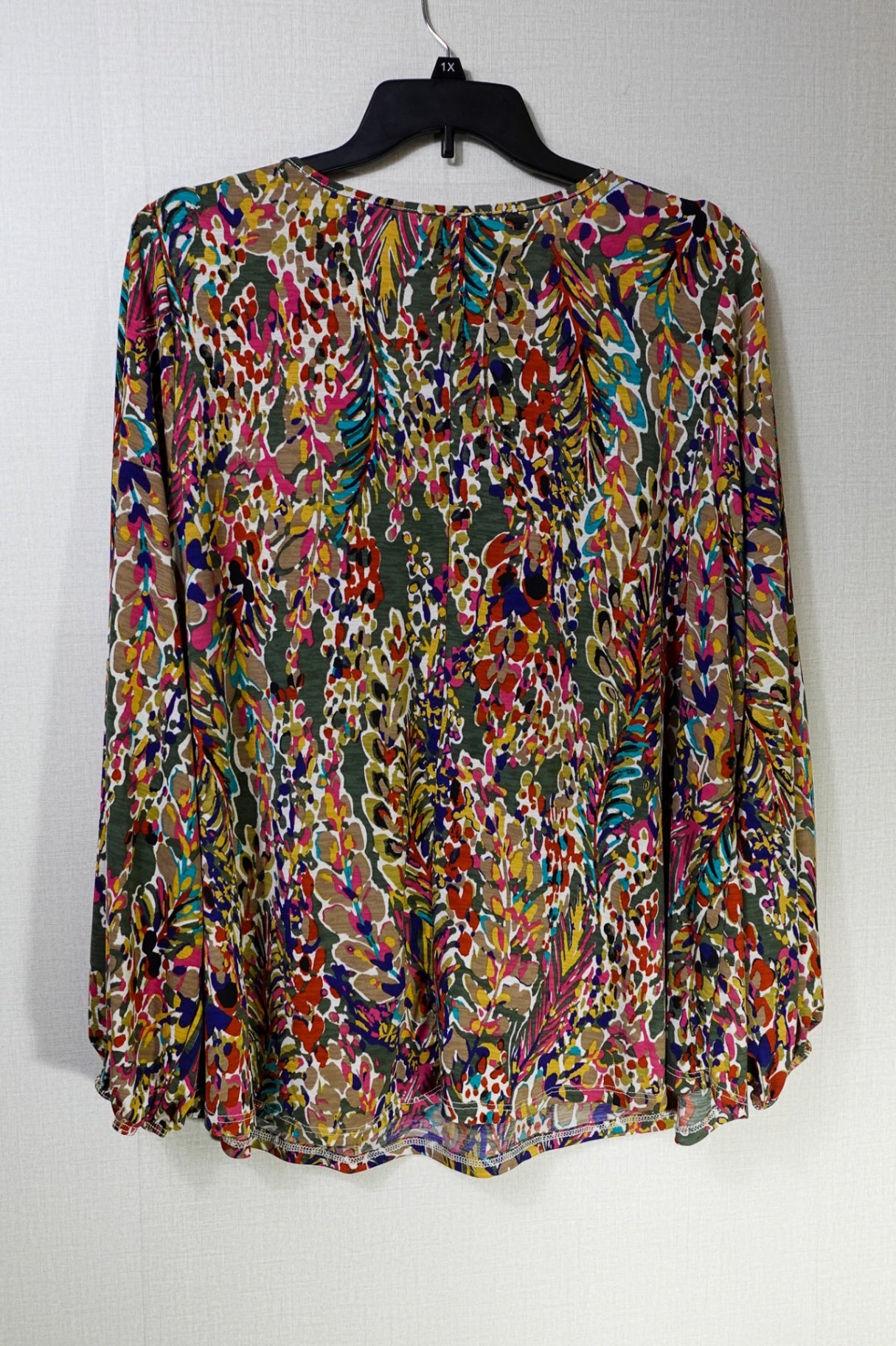 glitter girl, Long Sleeves Top, 1X, Polyester, Spandex