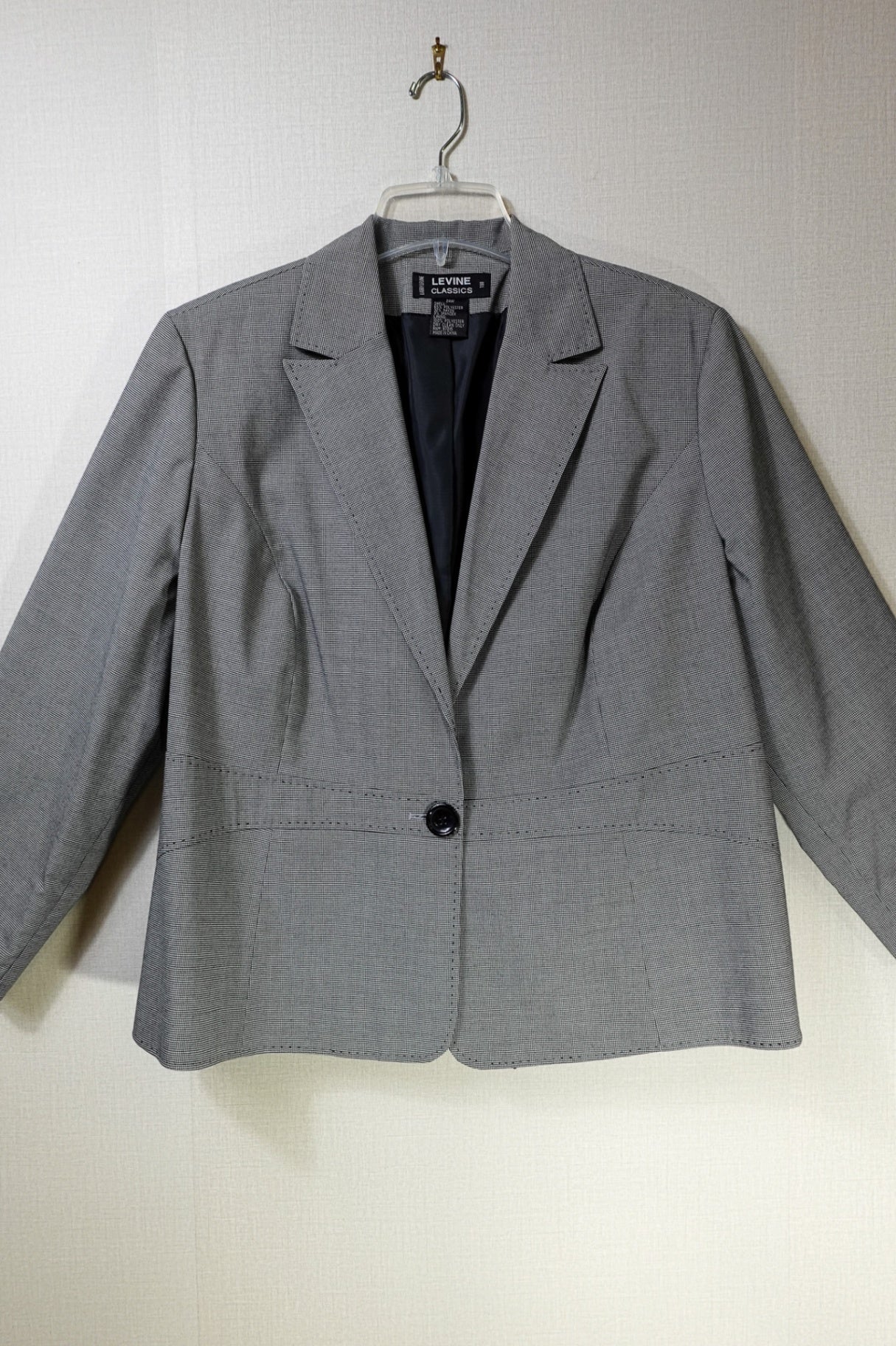 Levine Classics, Blazer, 24W, Polyester, Rayon, Spandex