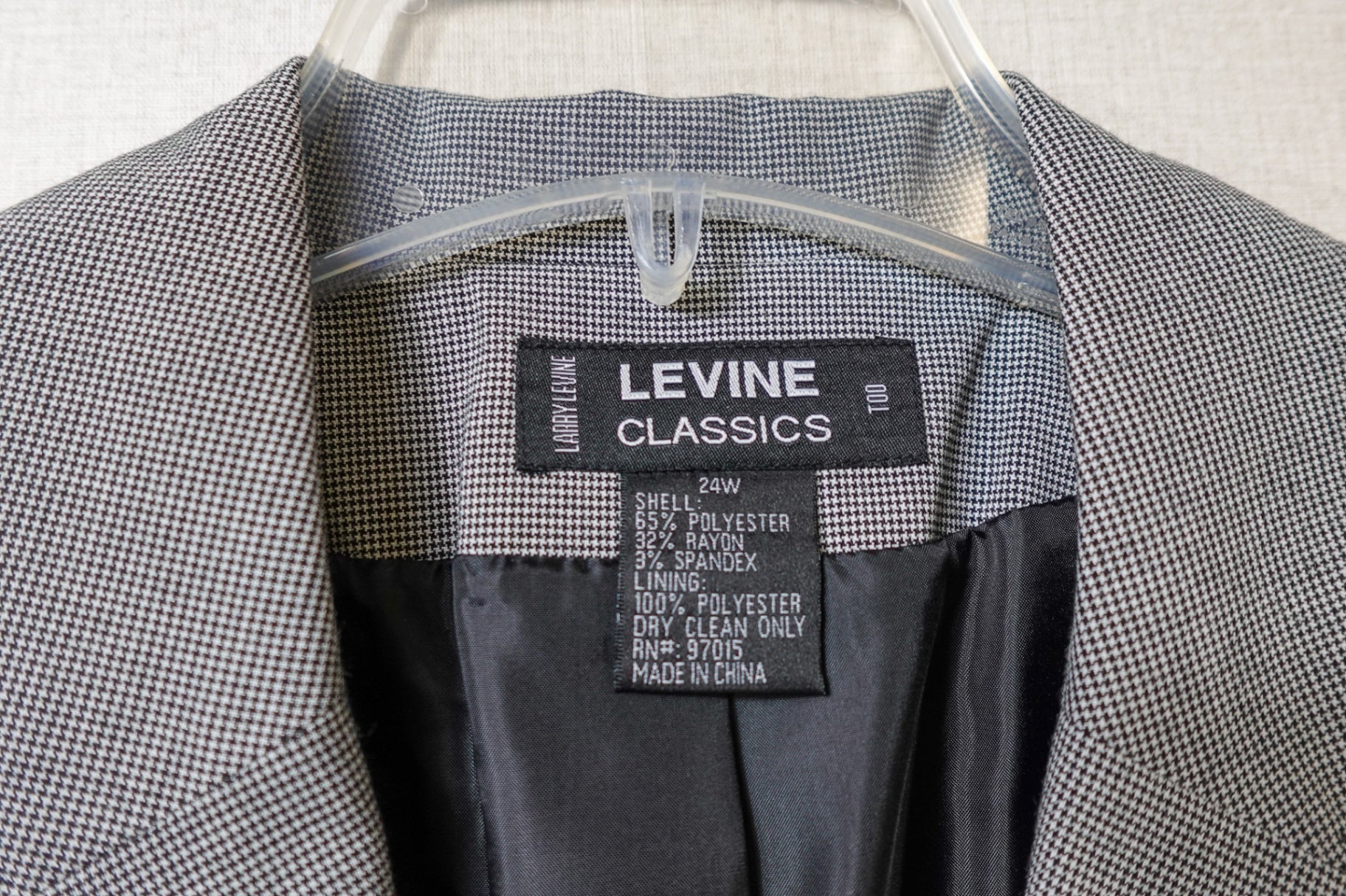 Levine Classics, Blazer, 24W, Polyester, Rayon, Spandex