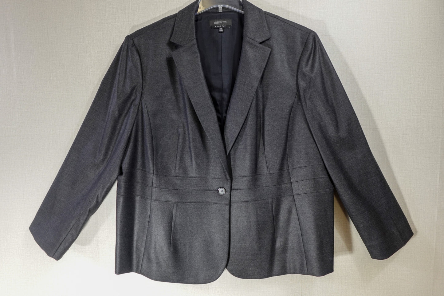 Jones New York, Blazer, 24W, Polyester, Rayon, Spandex, Acetate