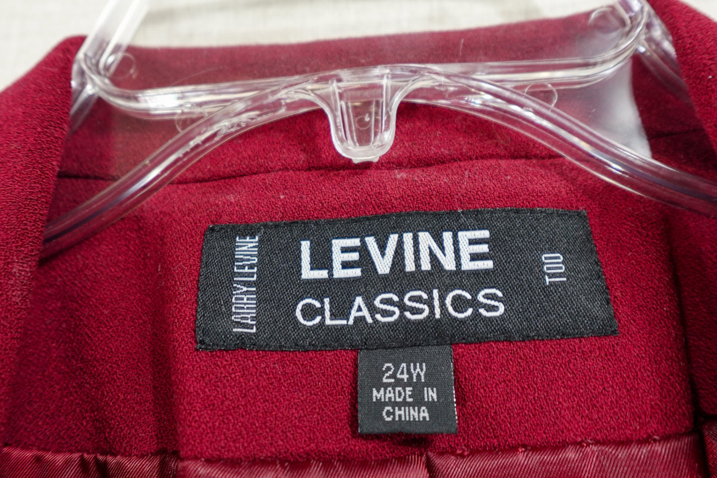 Levine Classics, Blazer, 24W, Polyester, Rayon, Spandex