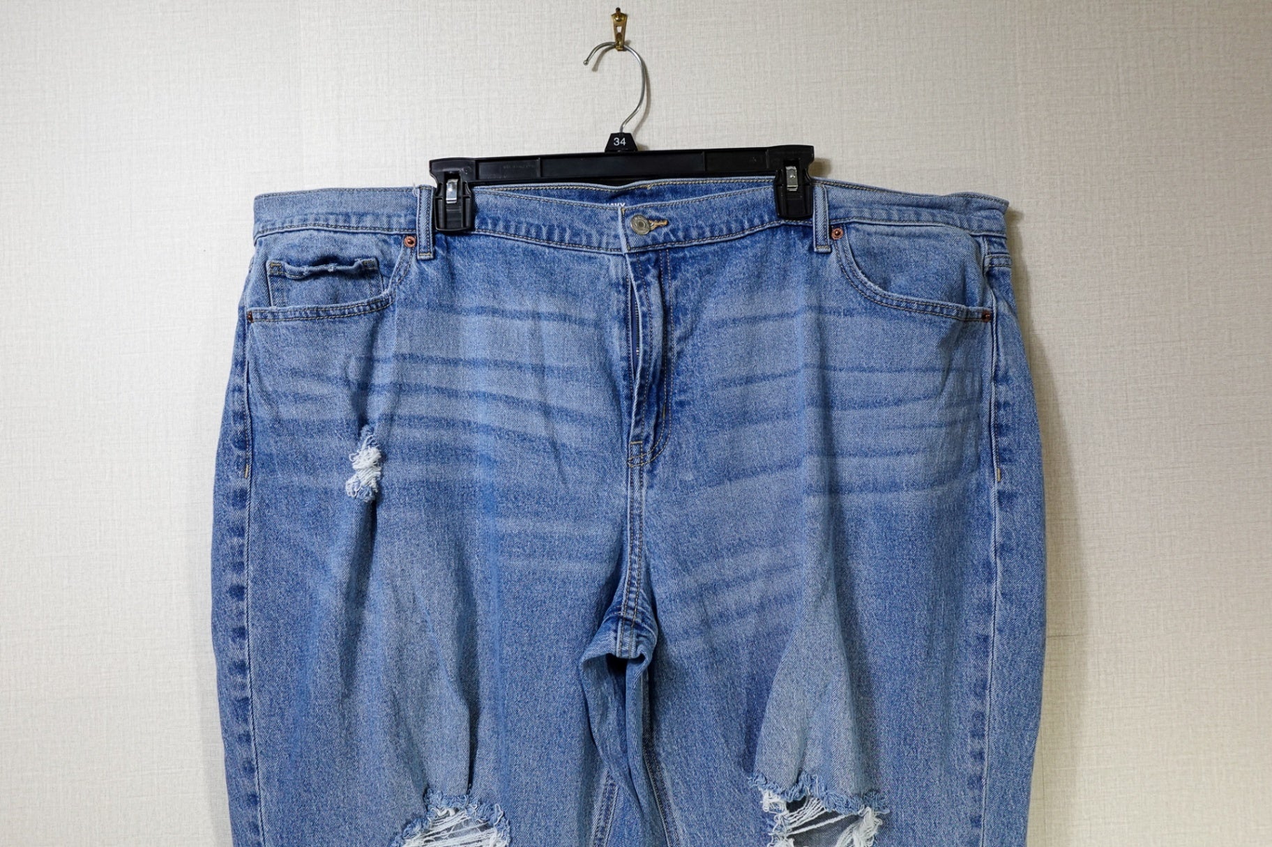 Old Navy, Jeans Boyfriend Loose, 24, Cotton Blend