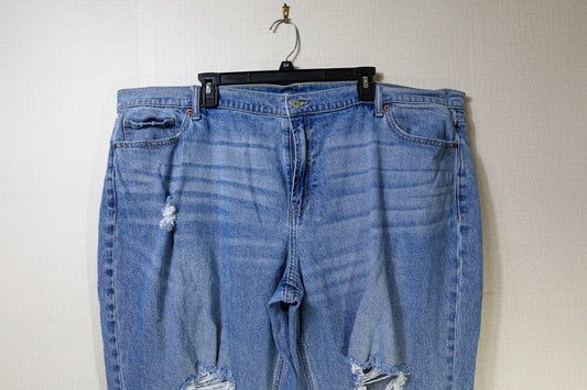 Old Navy, Jeans Boyfriend Loose, 24, Cotton Blend