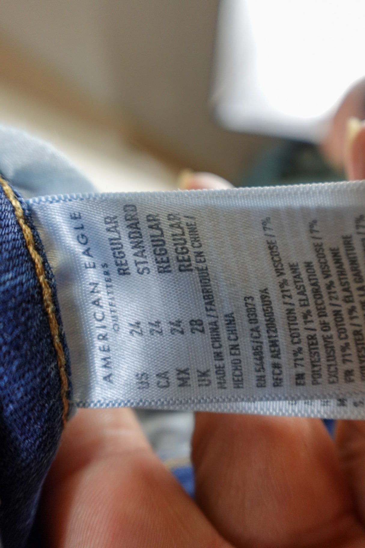 American Eagle, Jeans Skinny, 24, cotton blend