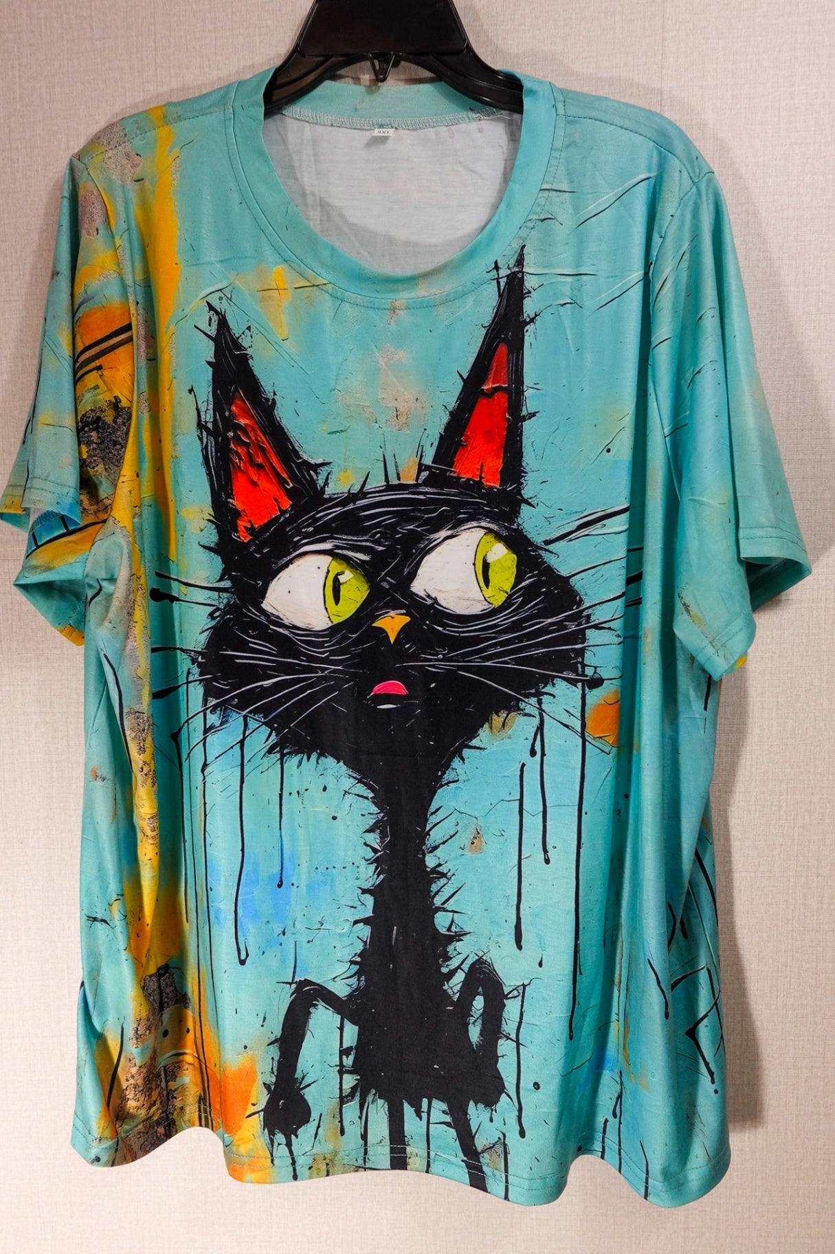 (No Label), Short Sleeved Top, 3XL (runs small recommend 2X), Polyester, Spandex