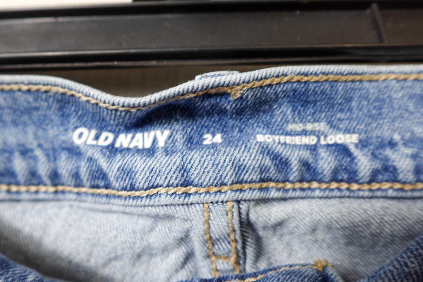 Old Navy, Jeans Boyfriend Loose, 24, Cotton Blend