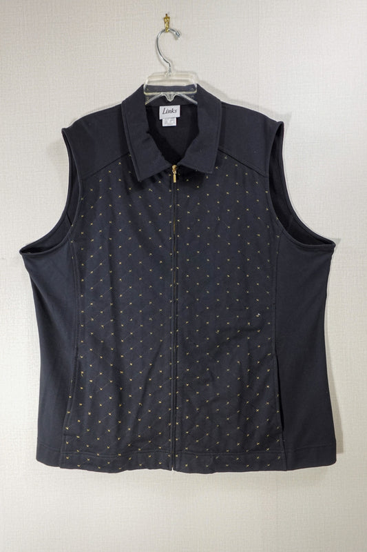 Links, Outerwear vest, 2X, Cotton, Polyester