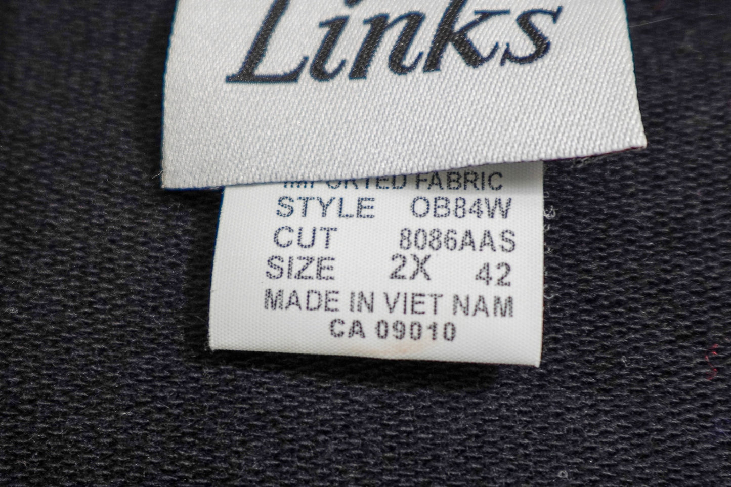 Links, Outerwear vest, 2X, Cotton, Polyester