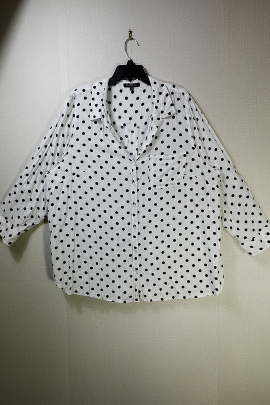 Velvet Heart, 3/4 Sleeve Top, 3X, Rayon