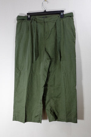 New Directions, Cropped Pants, 12, Linen, Cotton