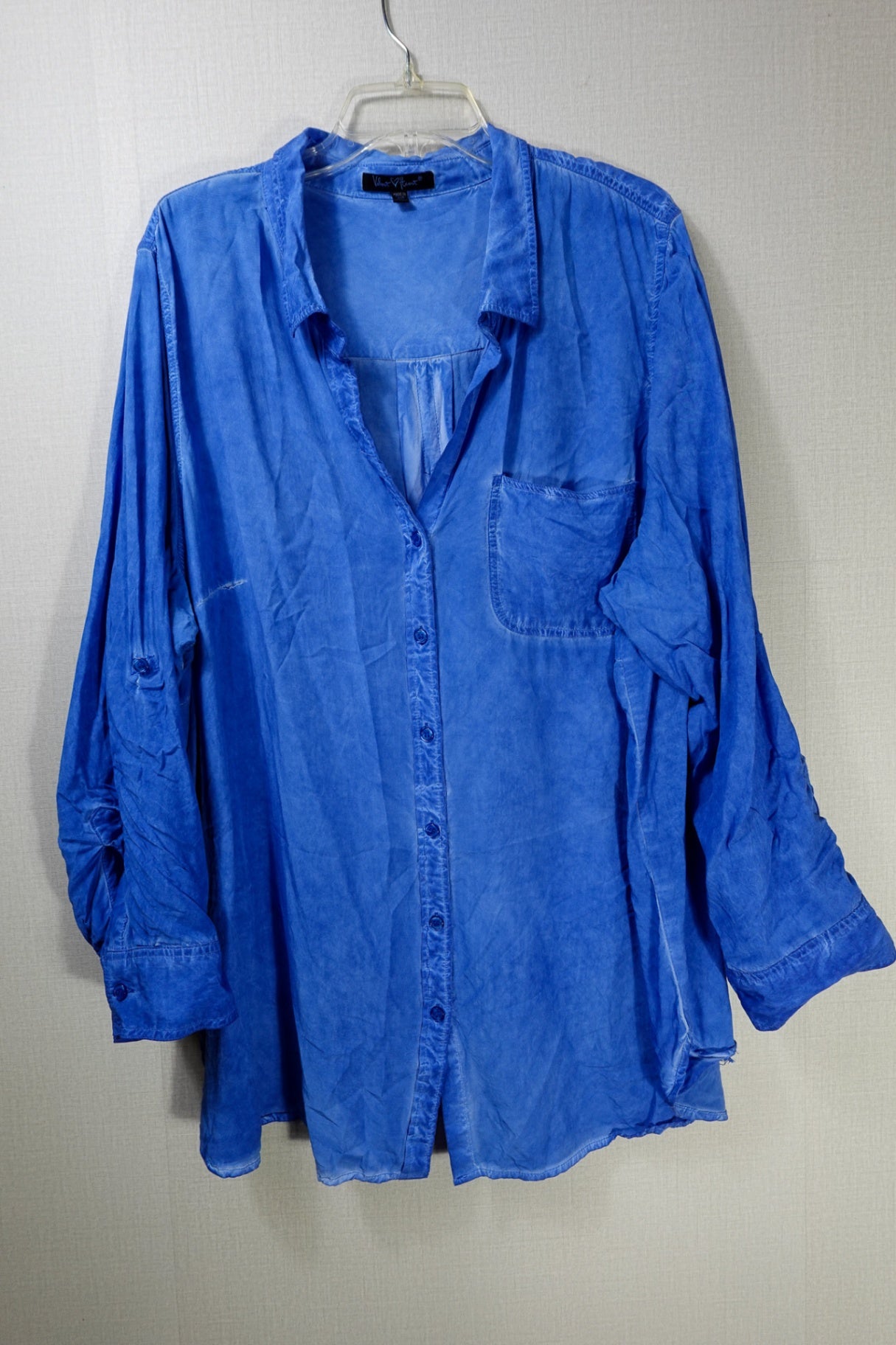 Velvet Heart, 3/4 Sleeve Top, 3X, Rayon