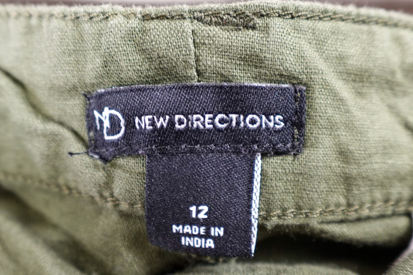 New Directions, Cropped Pants, 12, Linen, Cotton