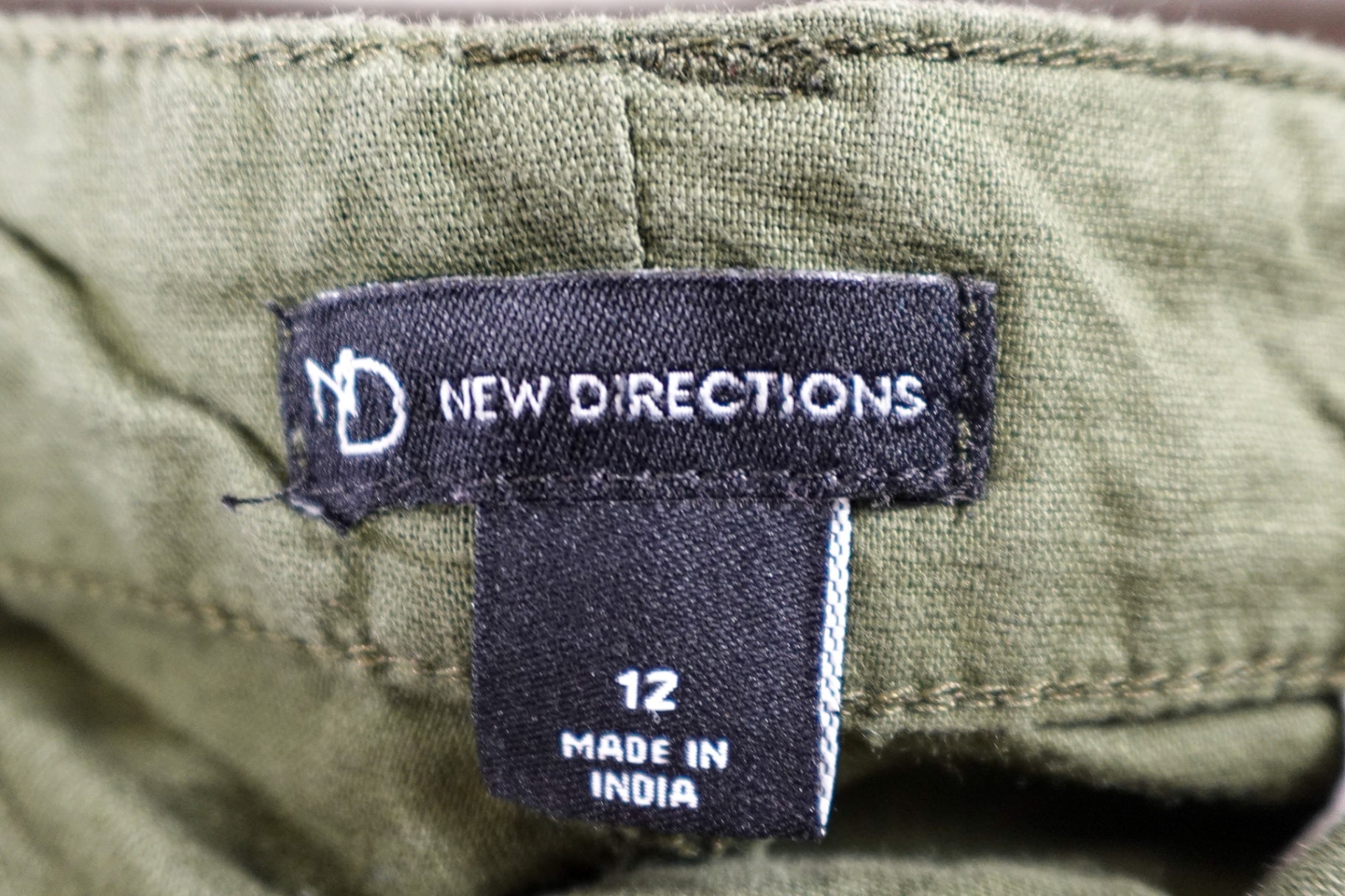 New Directions, Cropped Pants, 12, Linen, Cotton