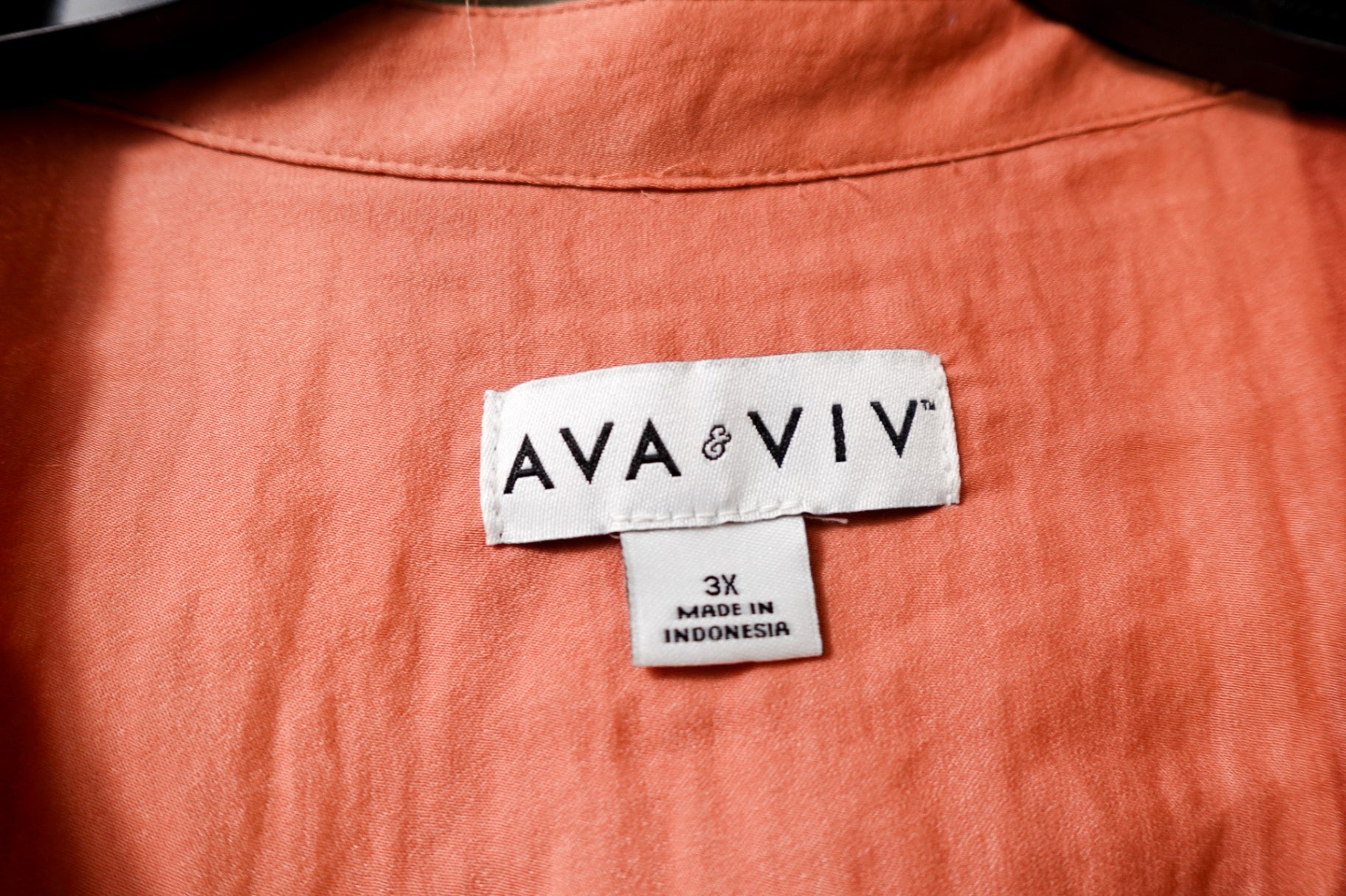 Ava & Viv, Long Sleeves Top, 3X, Polyester