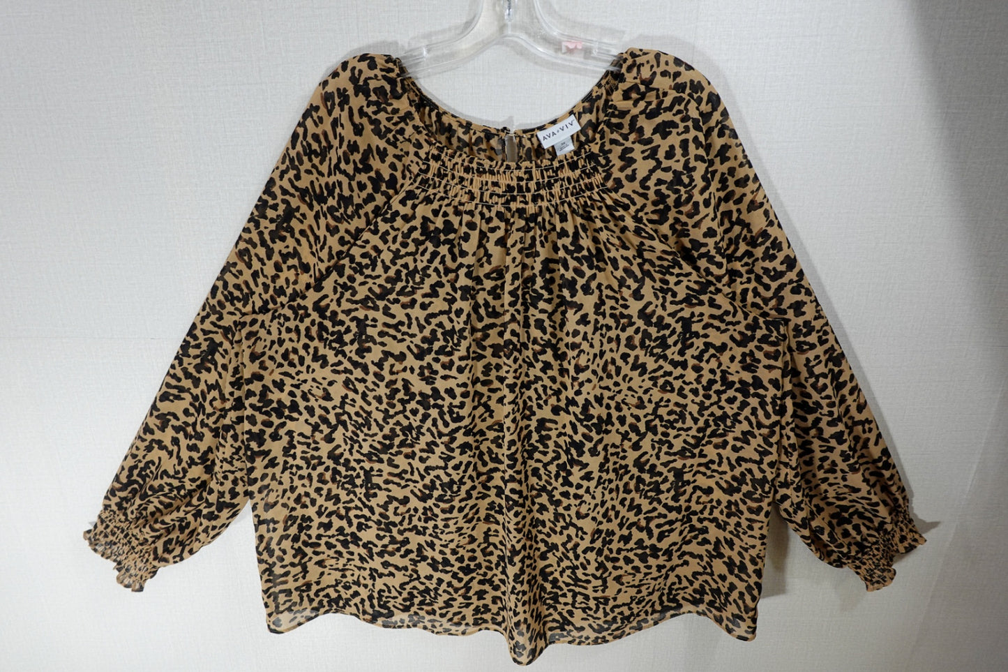 Ava & Viv, Long Sleeves Top, 3X, Polyester