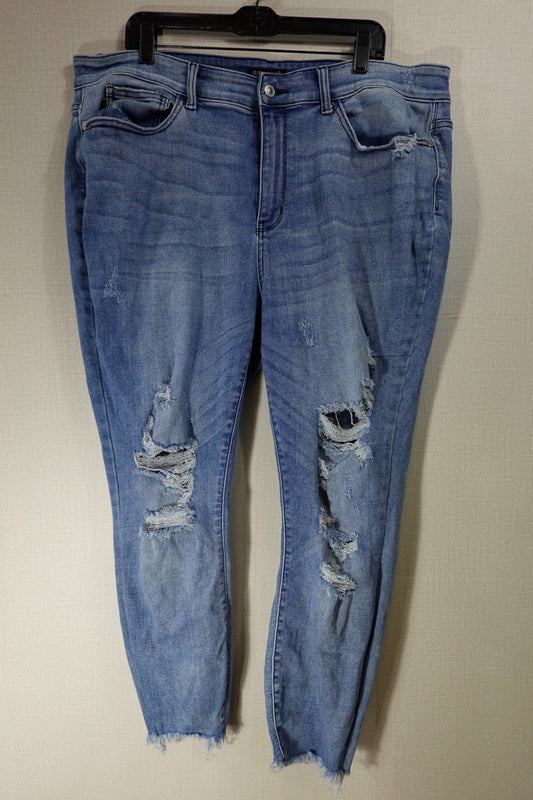 Judy Blue, Jeans Skinny, 22W, Cotton, Polyester, Rayon, Elastane