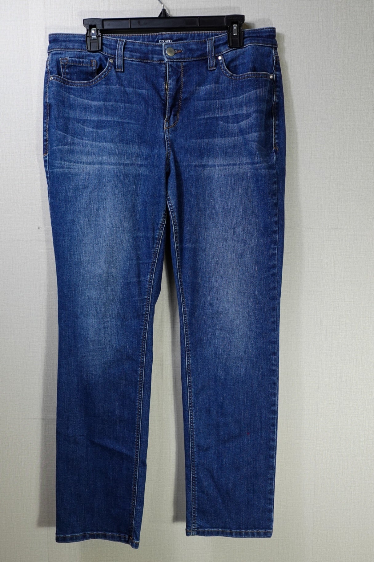Crown & Ivy, Jeans Straight, 14R, Cotton blend