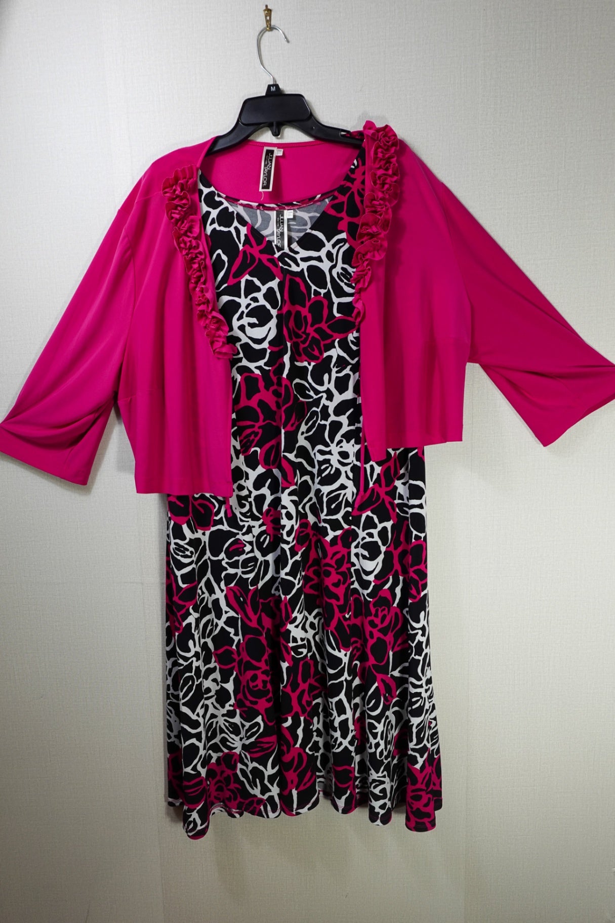 Julian Taylor, Dress & Jacket Set, 22W, Polyester, Spandex