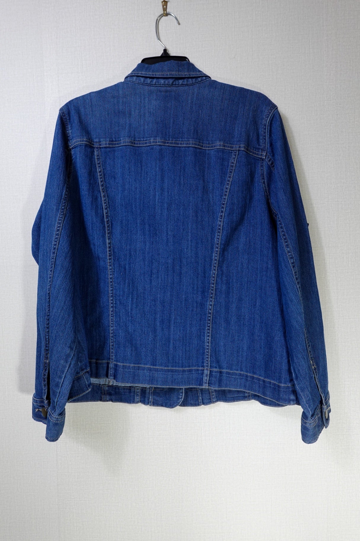 Croft & Barrow, Denim Jacket, 2X, Cotton, Polyester, Spandex