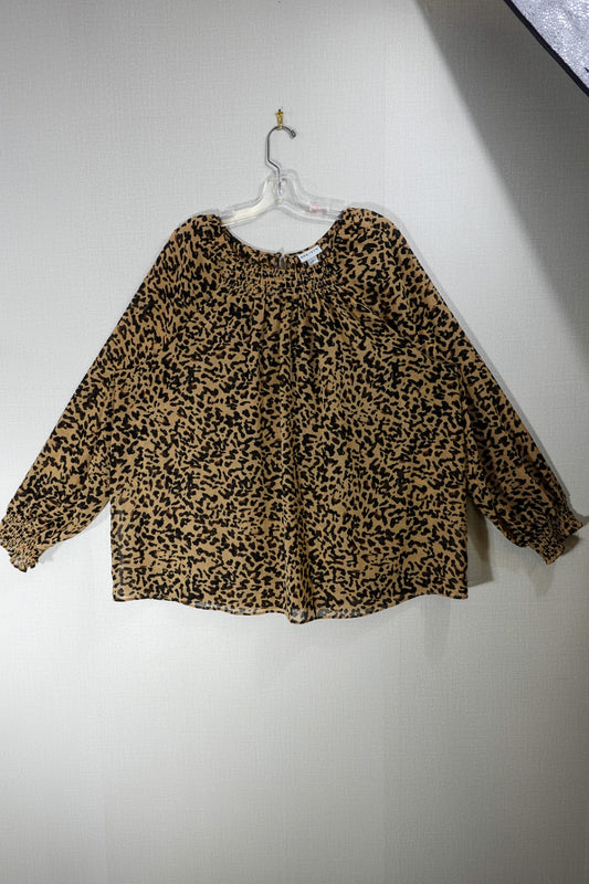 Ava & Viv, Long Sleeves Top, 3X, Polyester