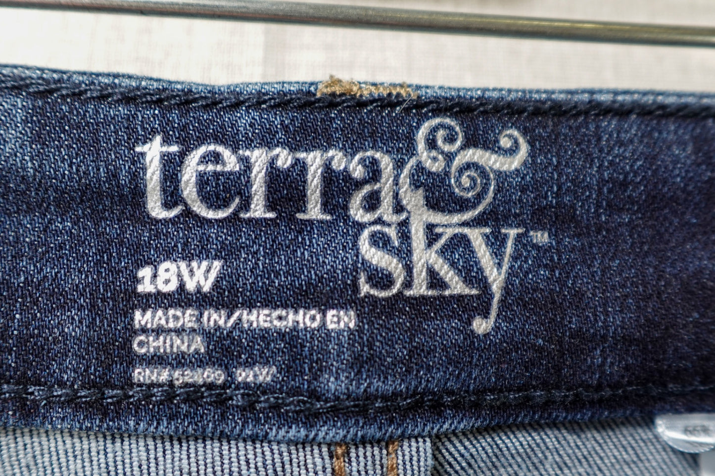 Terra & Sky, Jeans, 18W, Cotton, Polyester, Spandex