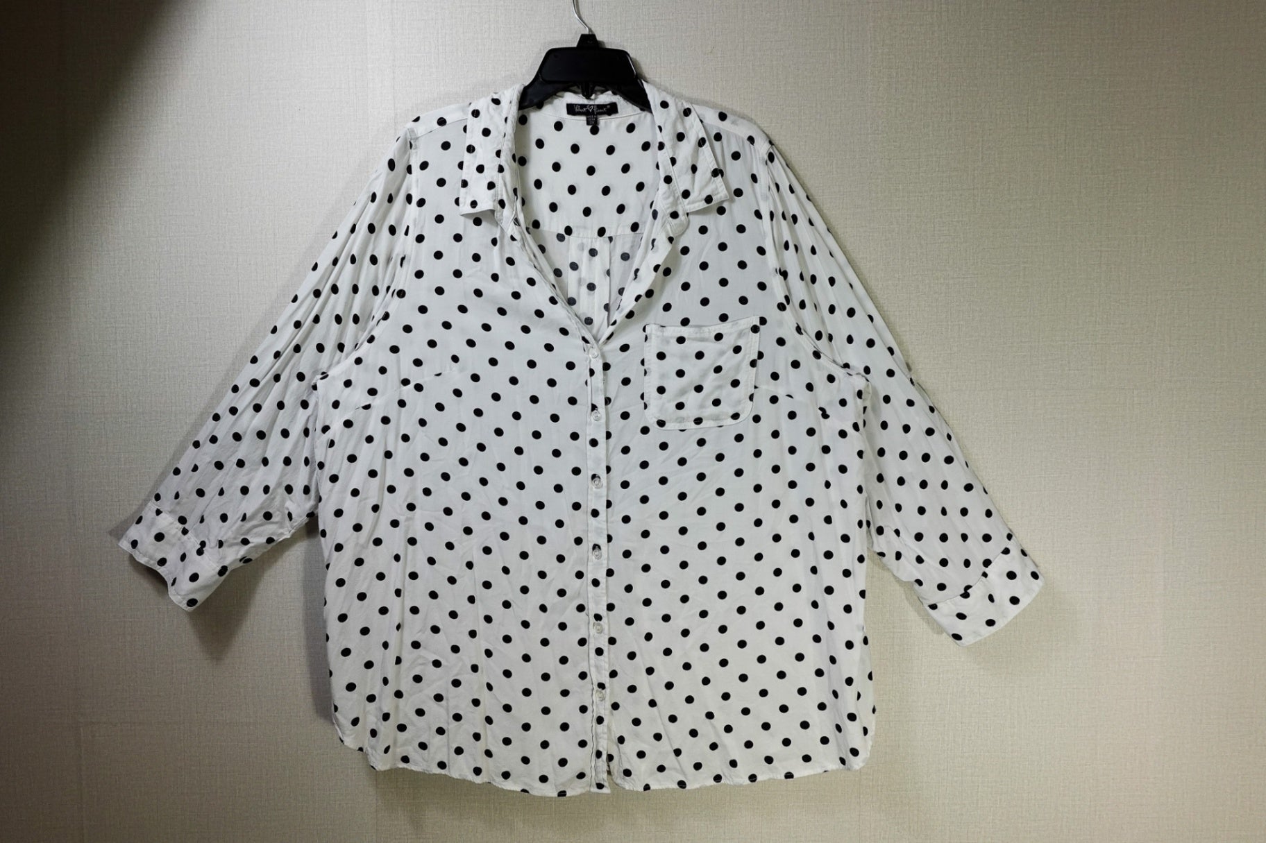 Velvet Heart, 3/4 Sleeve Top, 3X, Rayon
