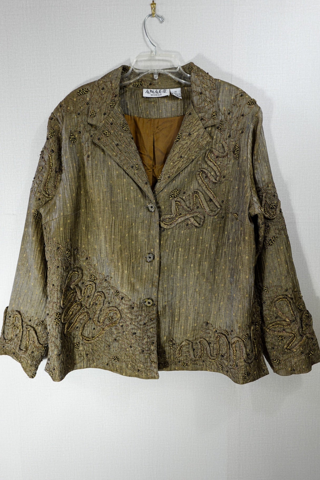 Anage , Vintage Light Jacket, 1X, Polyester