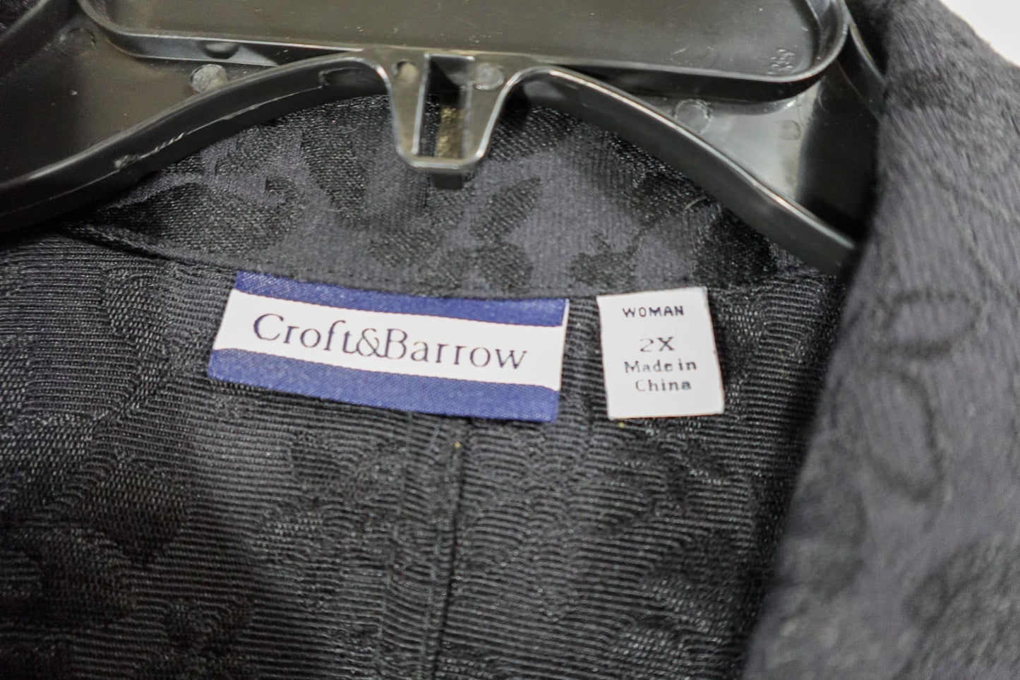 Croft & Barrow, Jacket, 2X, Cotton, Polyester