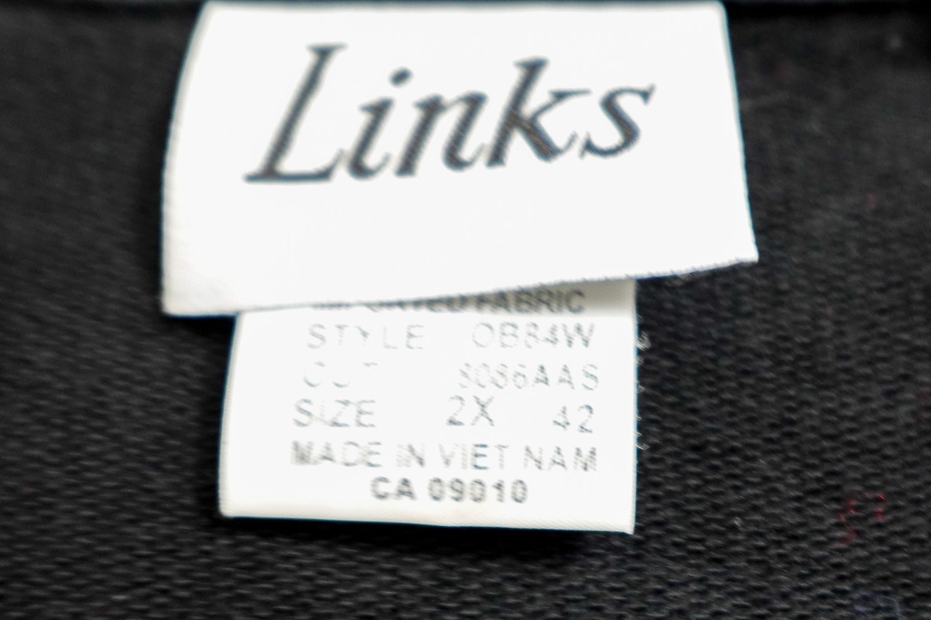 Links, Outerwear vest, 2X, Cotton, Polyester