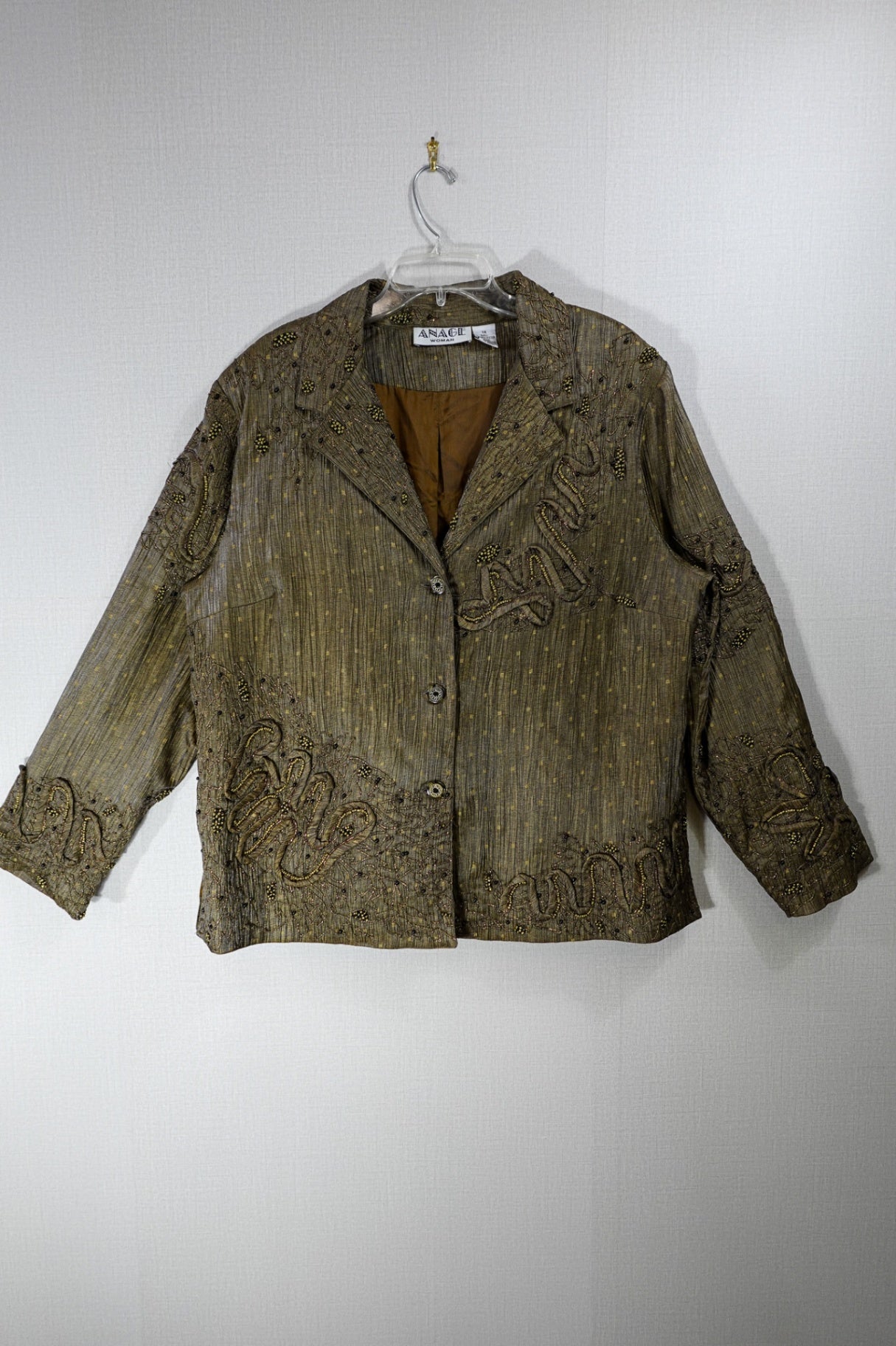 Anage , Vintage Light Jacket, 1X, Polyester