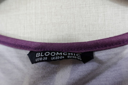 BloomChic, Short Sleeve Top, 18/20, Polyester, Spandex