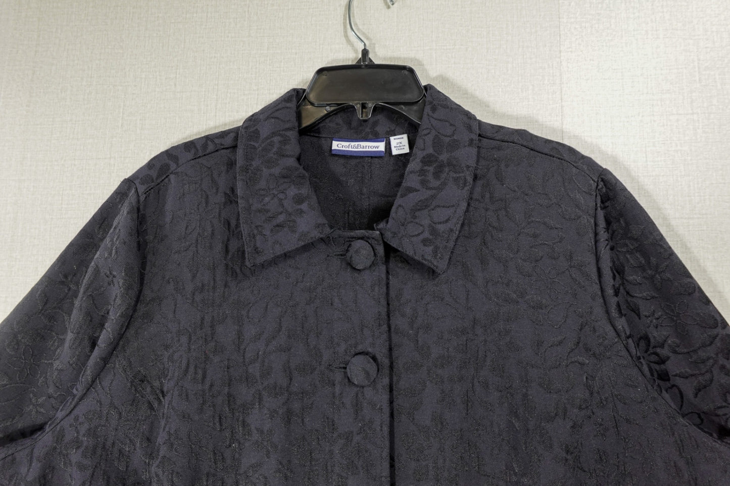 Croft & Barrow, Jacket, 2X, Cotton, Polyester