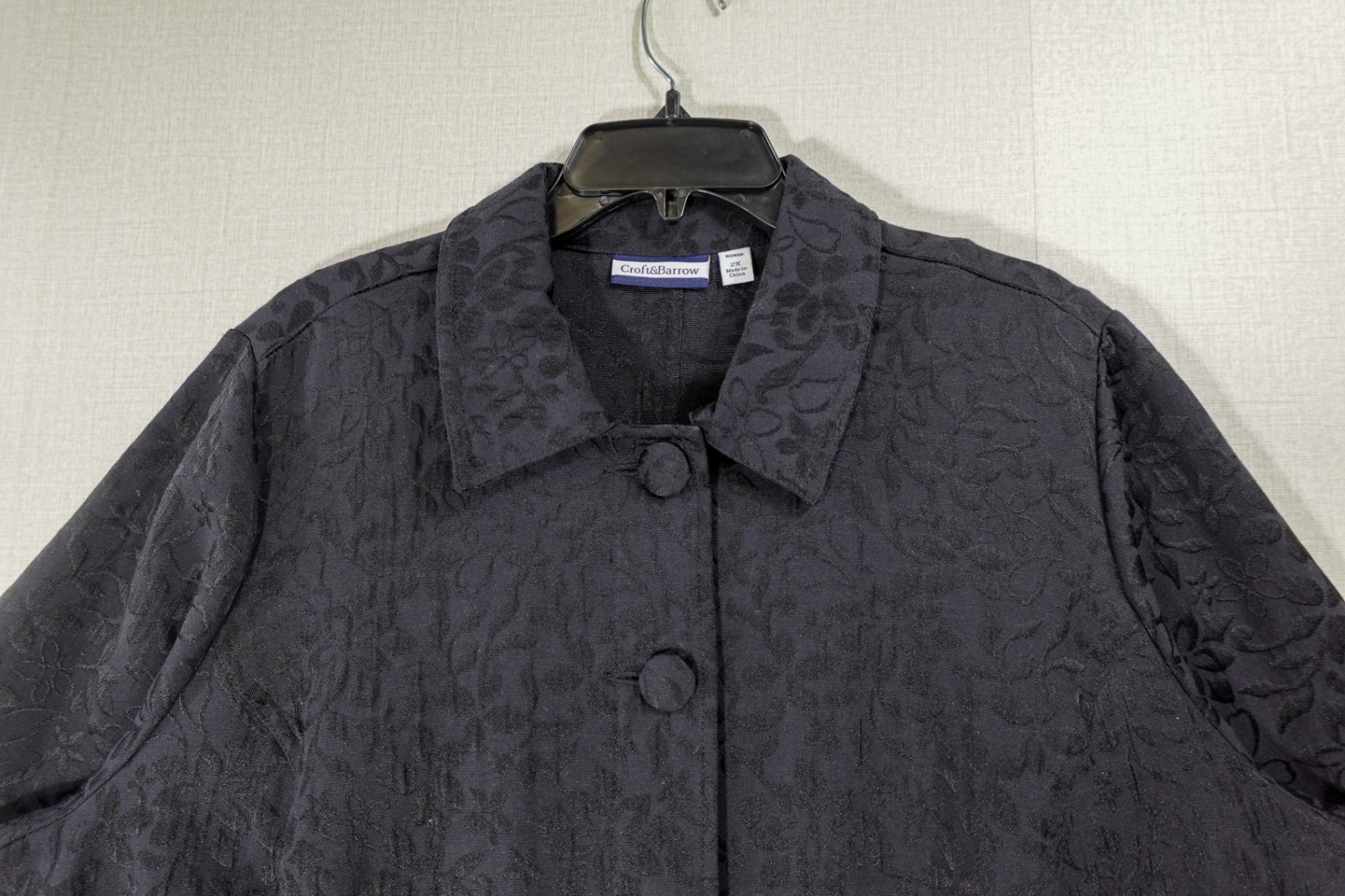 Croft & Barrow, Jacket, 2X, Cotton, Polyester