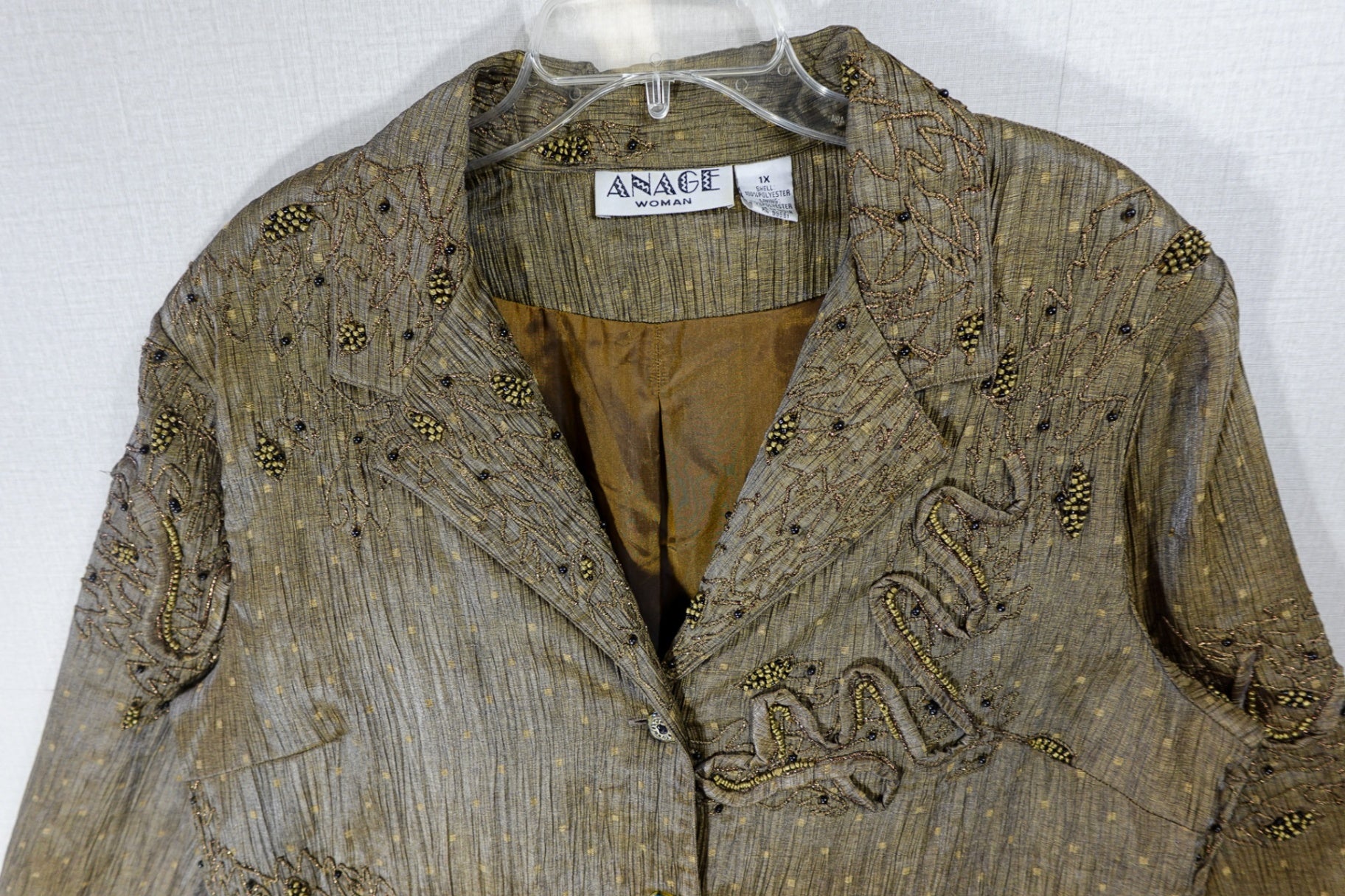Anage , Vintage Light Jacket, 1X, Polyester
