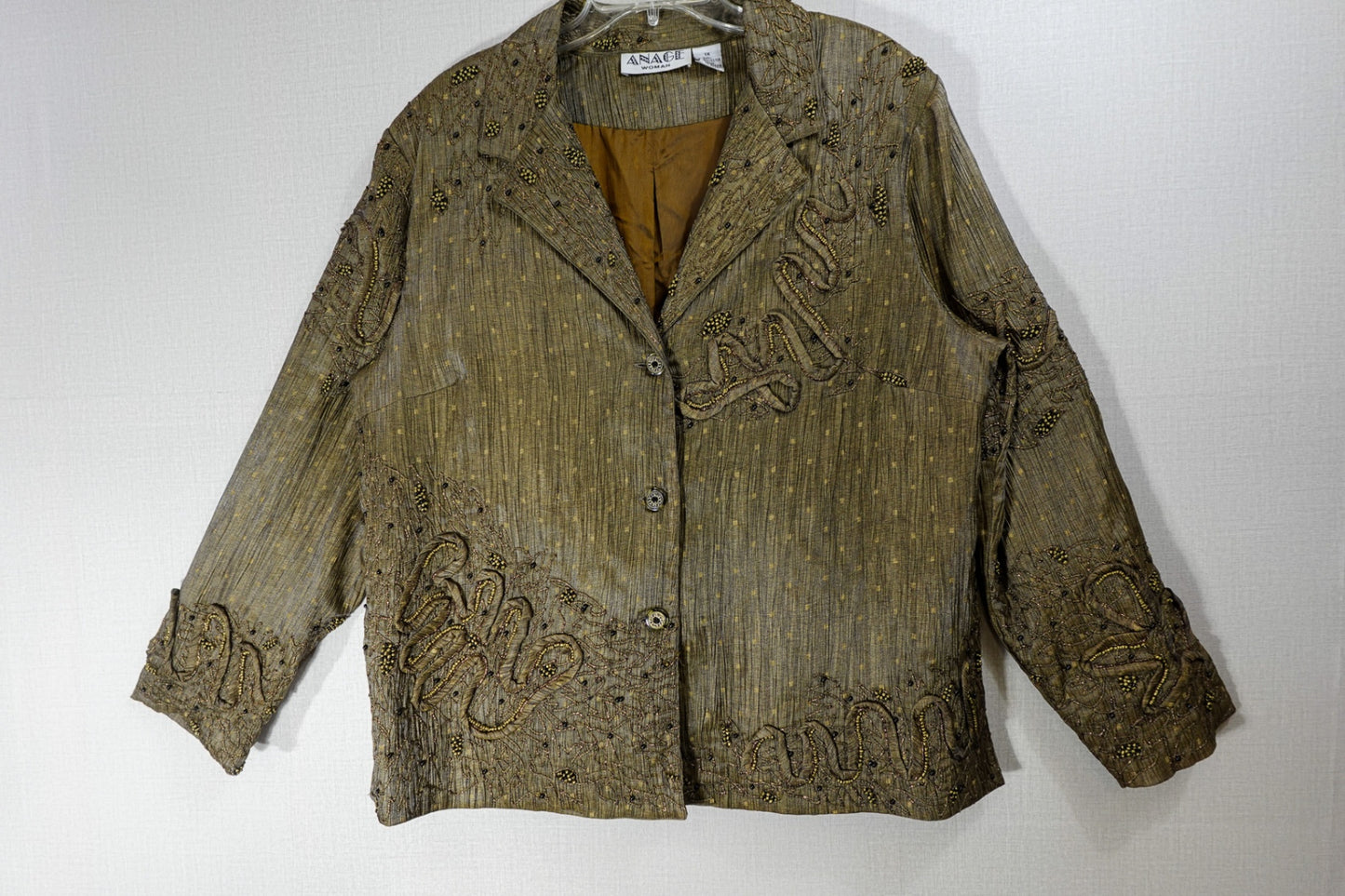 Anage , Vintage Light Jacket, 1X, Polyester
