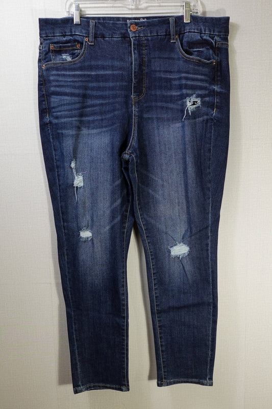 Terra & Sky, Jeans, 18W, Cotton, Polyester, Spandex