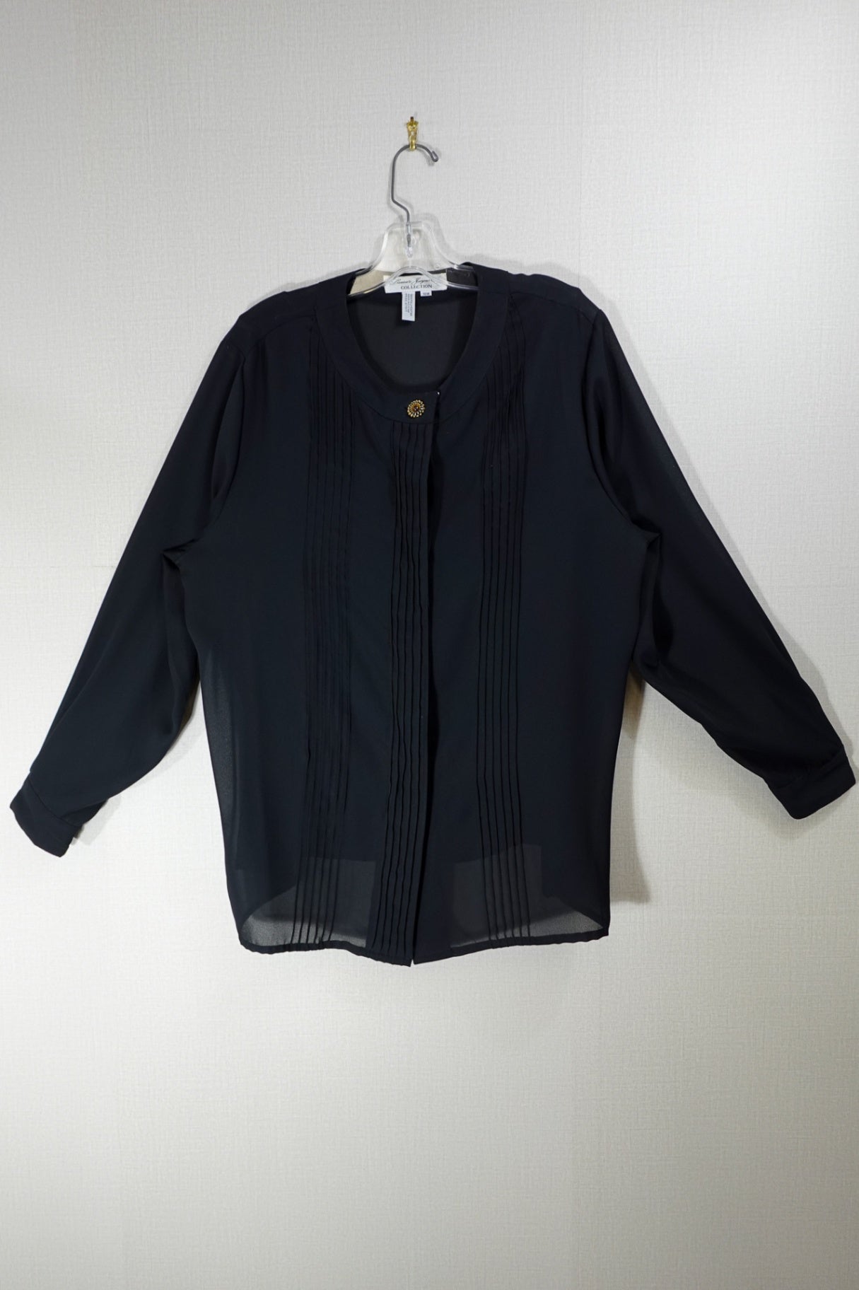 Laura & Jazmin, Vintage Long Sleeves Top, 18W, Polyester