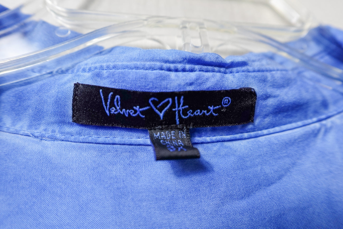 Velvet Heart, 3/4 Sleeve Top, 3X, Rayon